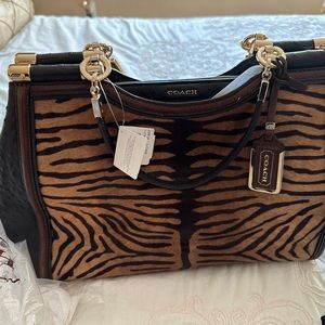 Limited edition coach bag with alligator skin